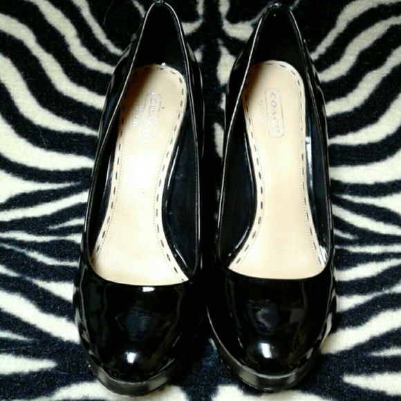 Coach Platform Patent leather Pumps - Picture 1 of 5